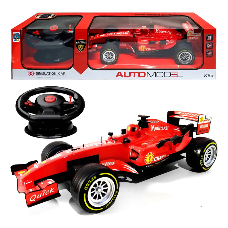 Carro De Controle Remoto F1 Ferrari De Luz Som Do Motor Recarregável