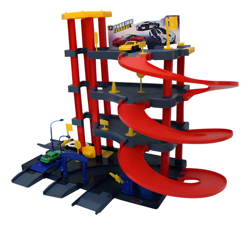 Pista De Carrinhos Brinquedo Posto De Gasolina C/ Elevador