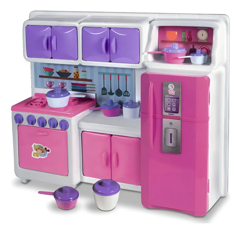 Cozinha Infantil Brinquedo Kit Criança Completa Fogão Menina