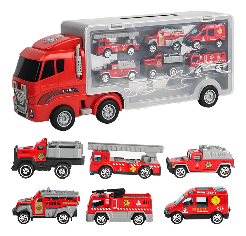 Caminhão De Bombeiros Criativo Brinquedo Para Meninos.