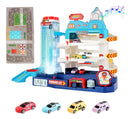 Mega City Garagem Pista Carrinhos Infantil Estacionamento Conect Brinq Brinquedo Menino Presente Educativo Interativo Criança Diversão Veículos Miniaturas