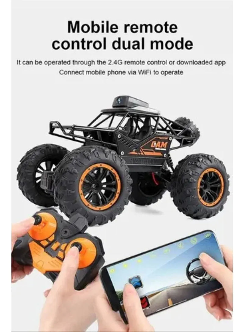 * Carrinho De Controle Remoto 4x4 Com Câmera Hd Wifi E