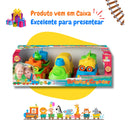 Brinquedo Trenzinho Carrinho Educativo Presente Bebe 1 Ano