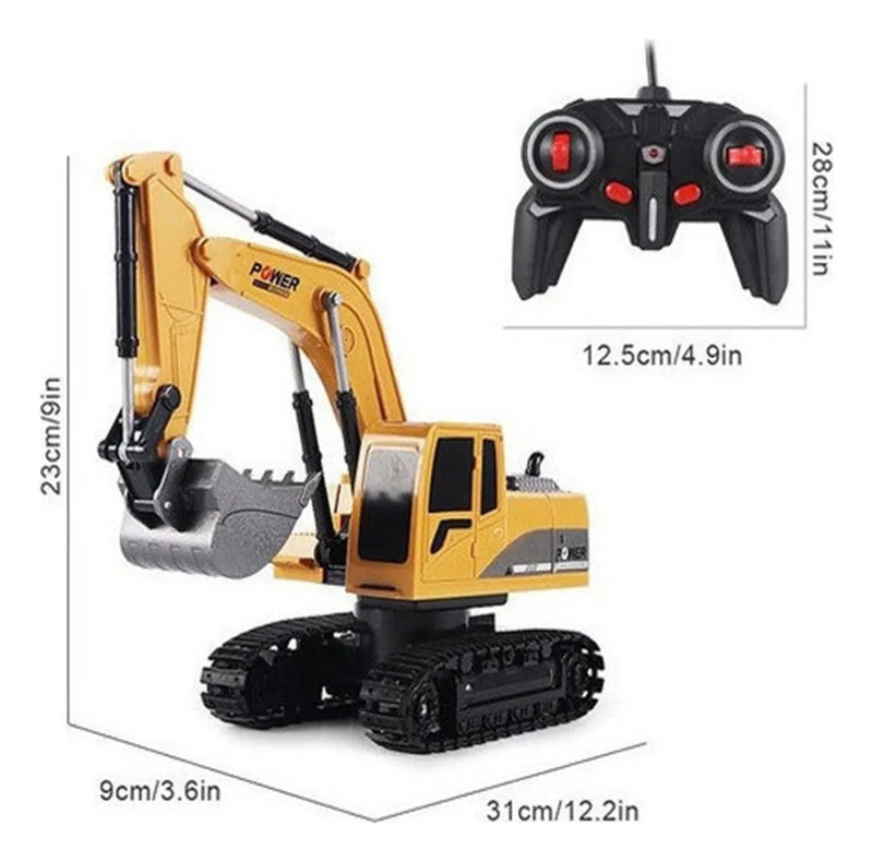 Máquina Mini Escavadeira Infantil Grande Menino