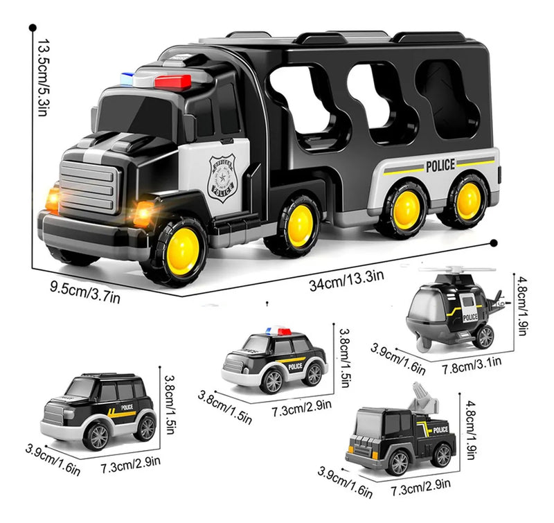 Brinquedo De Caminhão Trendy Polices Para Meninos De 3, 4, 5