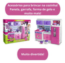 Cozinha Infantil Brinquedo Kit Criança Completa Fogão Menina