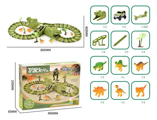 Pista Carrinho Dinossauro Safari Presente Menino Criança