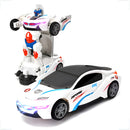 Robô Transformes Com Som Luz E Movimento Bate E Volta Cor Camaro