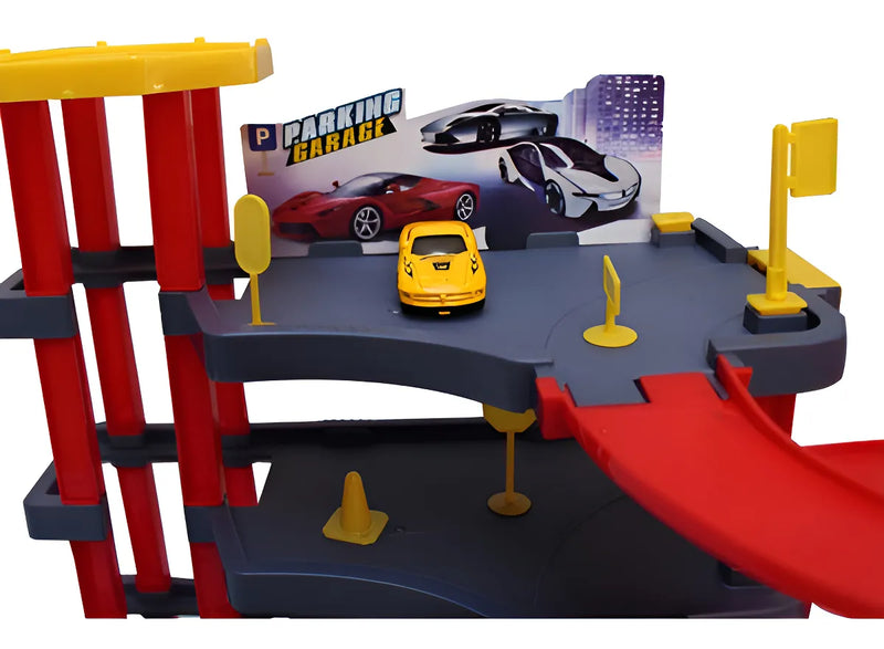 Pista De Carrinhos Brinquedo Posto De Gasolina C/ Elevador