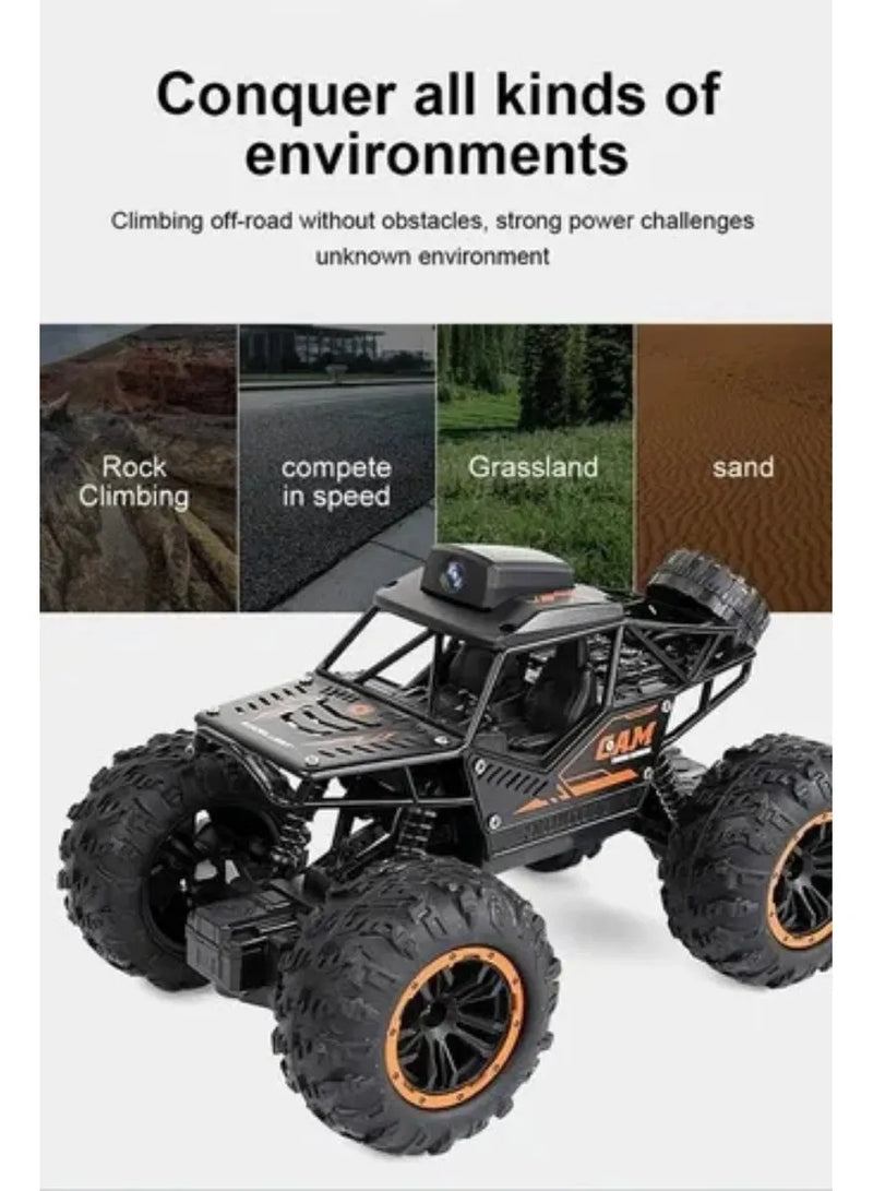 * Carrinho De Controle Remoto 4x4 Com Câmera Hd Wifi E