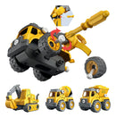 Robô Carrinho Brinquedo 5 em 1 Construbots Monta e Desmonta Educativo Infantil com Ferramentas Criativas – Robô Transformável Interativo Meninos e Meninas