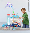 Mega City Garagem Pista Carrinhos Infantil Estacionamento Conect Brinq Brinquedo Menino Presente Educativo Interativo Criança Diversão Veículos Miniaturas