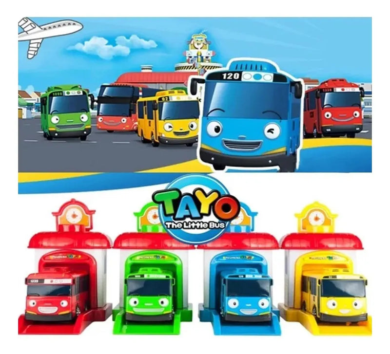 Conjunto De Brinquedos Tayo The Little Bus De 4 Peças