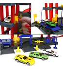 Pista De Carrinhos Brinquedo Posto De Gasolina C/ Elevador