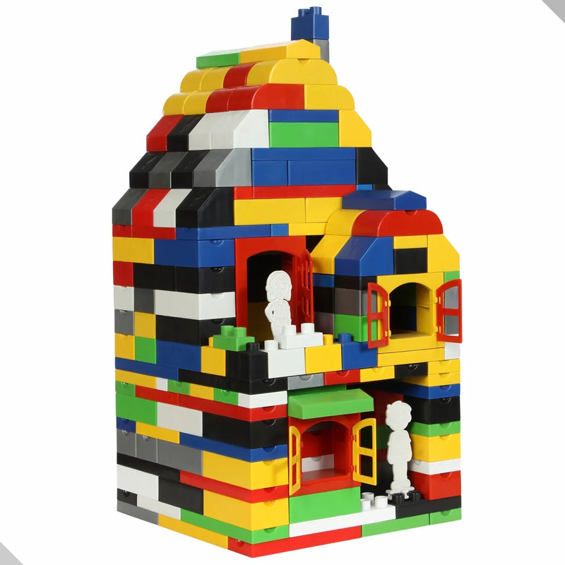 Blocos De Montar Family Blocks Educativo 400 Peças