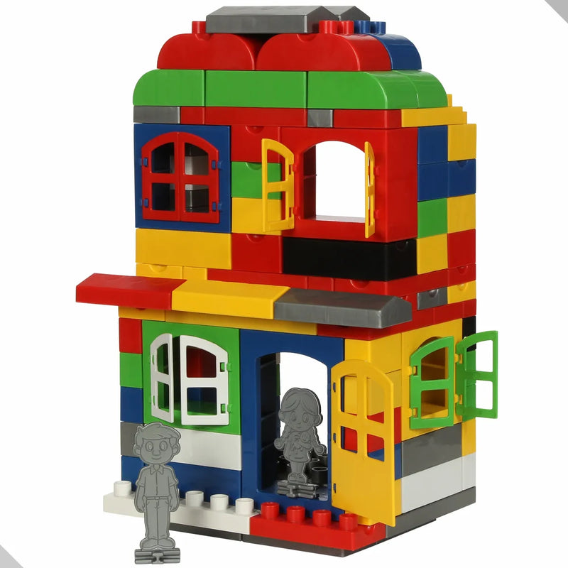 Blocos De Montar Family Blocks Educativo 400 Peças