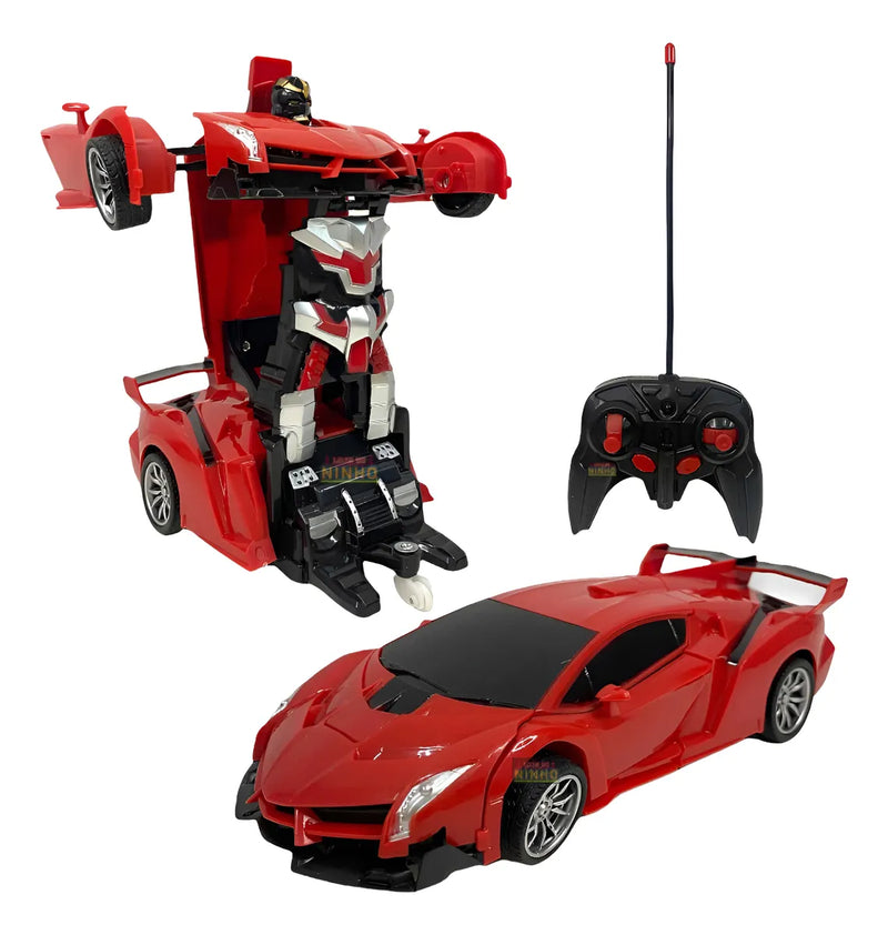 Carrinho Controle Remoto Transforma Em Robô Brinquedo Menino
