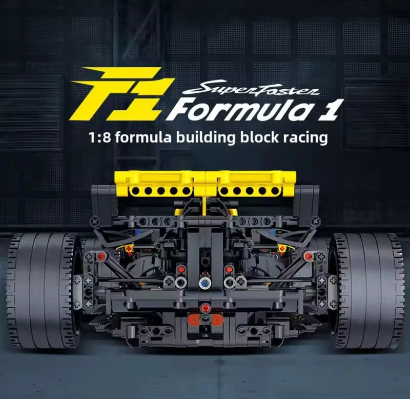 Kit De Montar Carro Corrida F1 Renault 1642 Peças (65 Cm) 1650 Formula 1 Renault Supercar