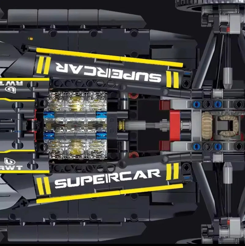 Kit De Montar Carro Corrida F1 Renault 1642 Peças (65 Cm) 1650 Formula 1 Renault Supercar