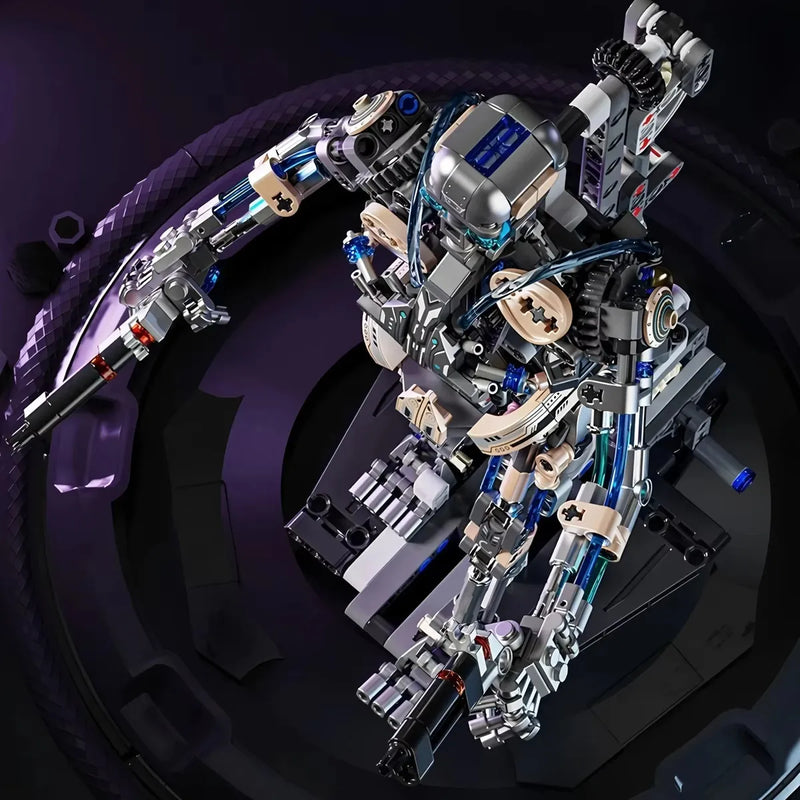 Brinquedo De Ornamento Modelo De Blocos De Construção De Rob