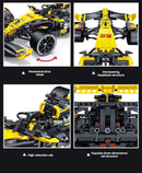 Kit De Montar Carro Corrida F1 Renault 1642 Peças (65 Cm) 1650 Formula 1 Renault Supercar