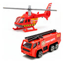 Estação De Bombeiro Infantil Pista Com Carrinho Para Meninos