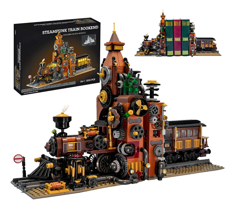 Camewin Brinquedo-decoração De Blocos Do Trem De Steampunk 1252
