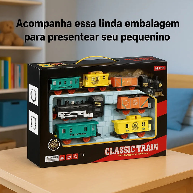 Presente Menino Ferrorama Trem Trenzinho Brinquedo Som E Luz