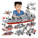 L Embarcação Guerra Blocos Construção De Menino De Brinquedo