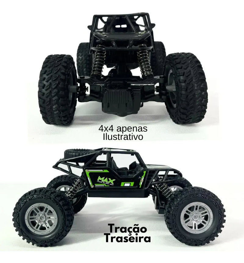 Carrinho Controle Remoto Brinquedo Off Road 4x4 Menino Variadas Off Road Trilha