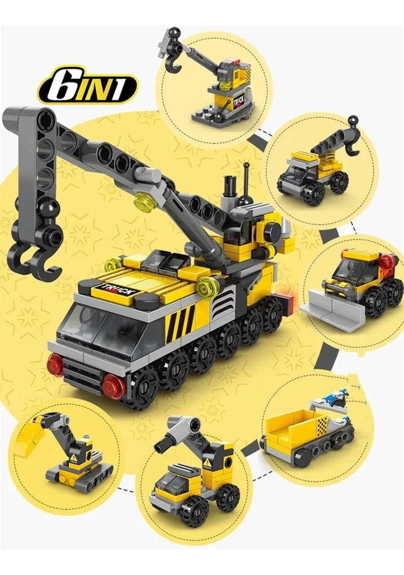 Blocos De Montar Construção Bricks Engenharia 142 Pcs