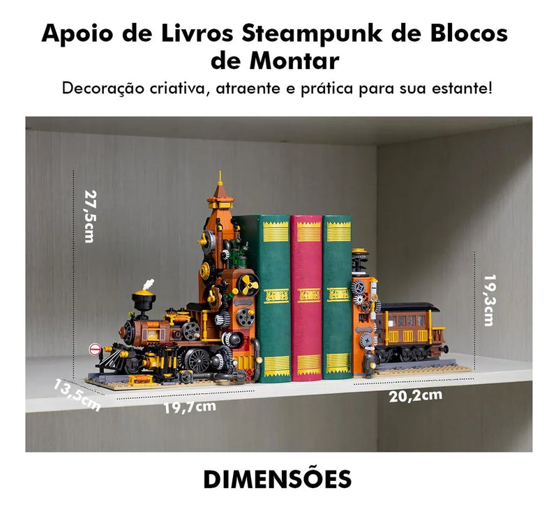 Camewin Brinquedo-decoração De Blocos Do Trem De Steampunk 1252